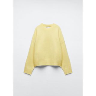 ザラ(ZARA)のzara ソフトニットセーター　黄色　イエロー(ニット/セーター)