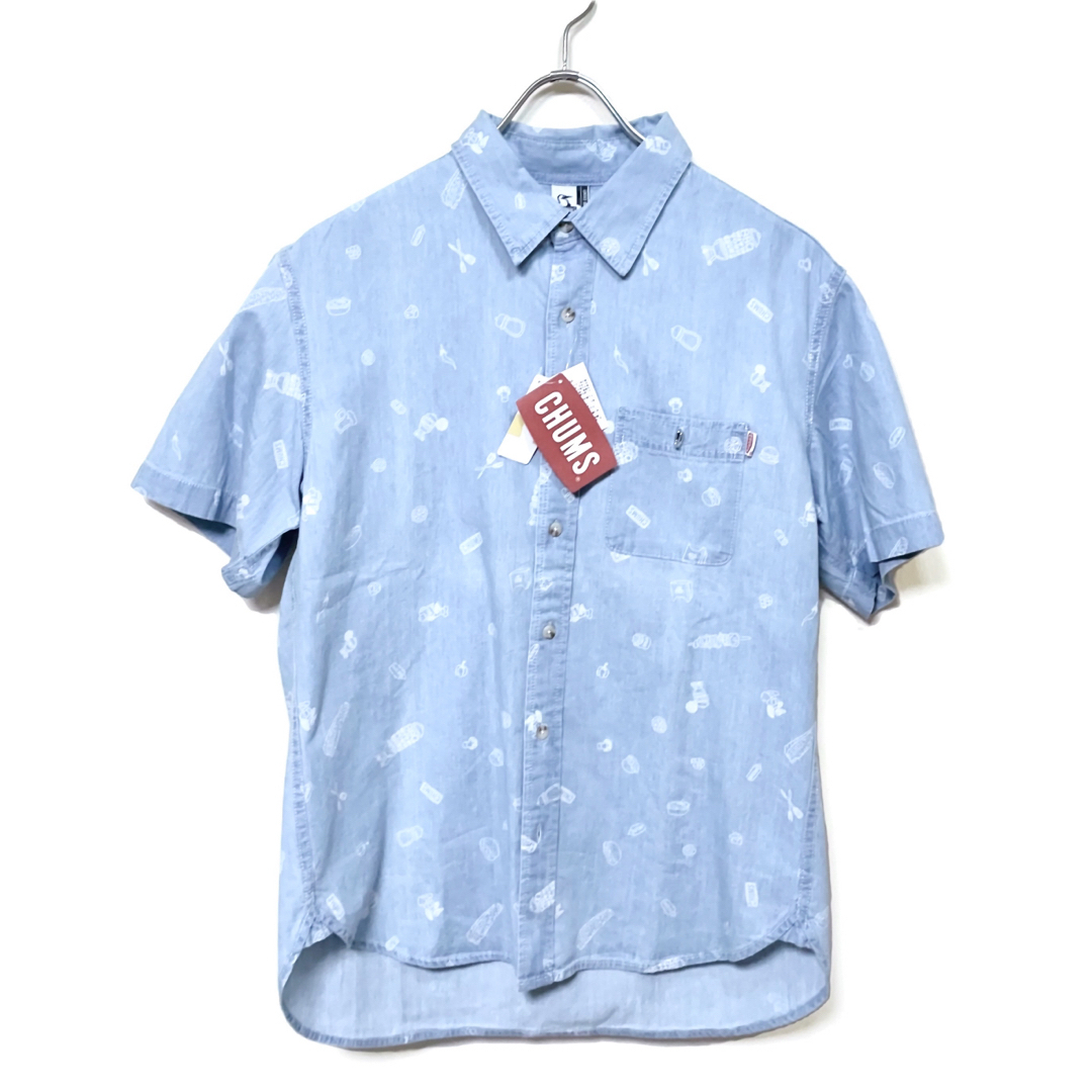[新品] CHUMS バーベキューショートスリーブシャツ Lサイズ
