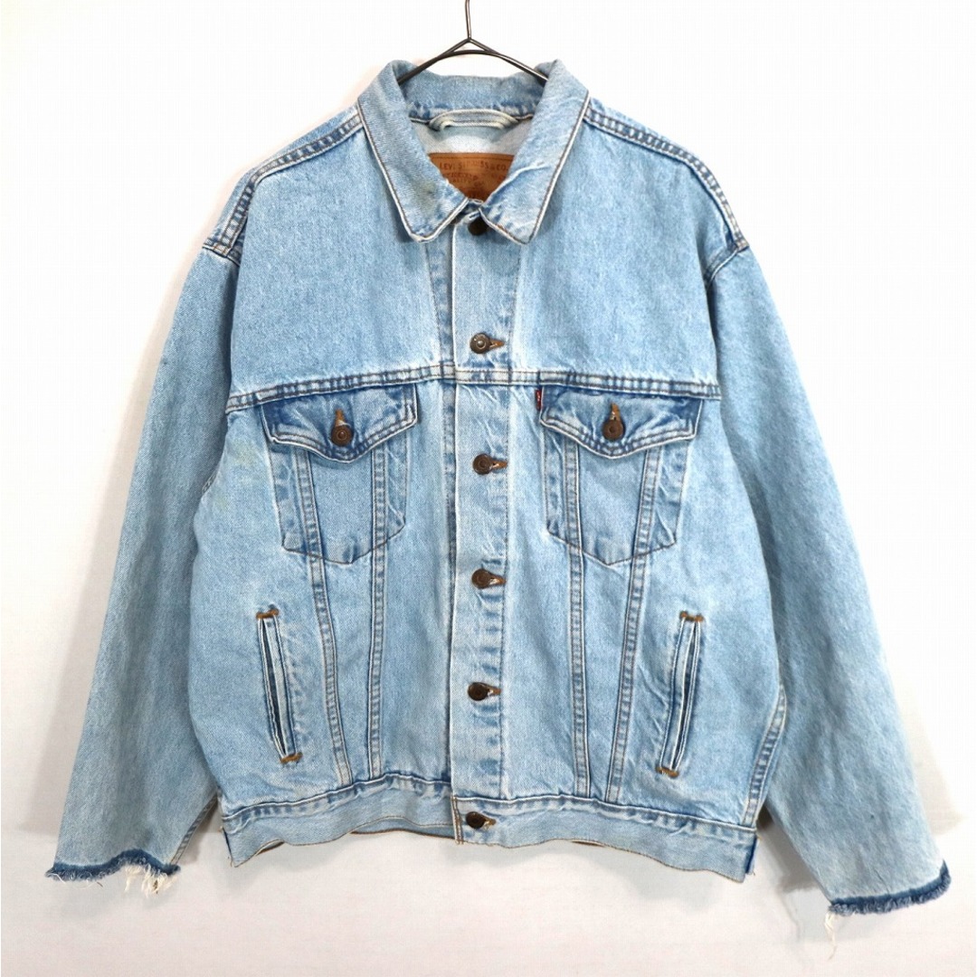 袖特記事項90年代 USA製 Levi's リーバイス 70507-0334 4th デニムジャケット アメカジ アイスブルー (メンズ M)   O1302