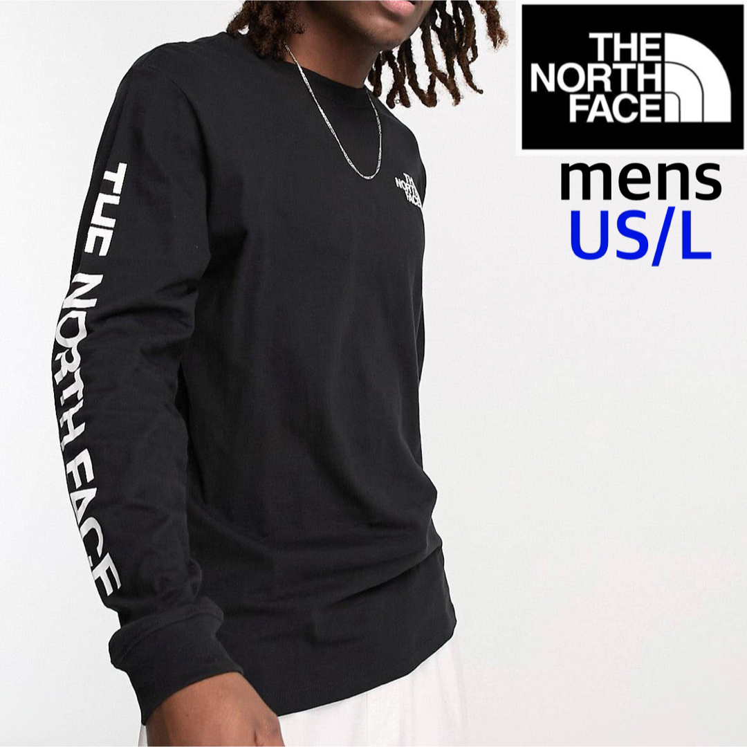 【海外限定】TNF ロンT ブラック US/L 日本サイズXL | フリマアプリ ラクマ