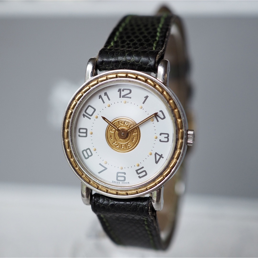 Hermes(エルメス)の全純正・美品✨HERMES エルメス セリエ ヴィンテージ時計✨保証書・箱付き レディースのファッション小物(腕時計)の商品写真