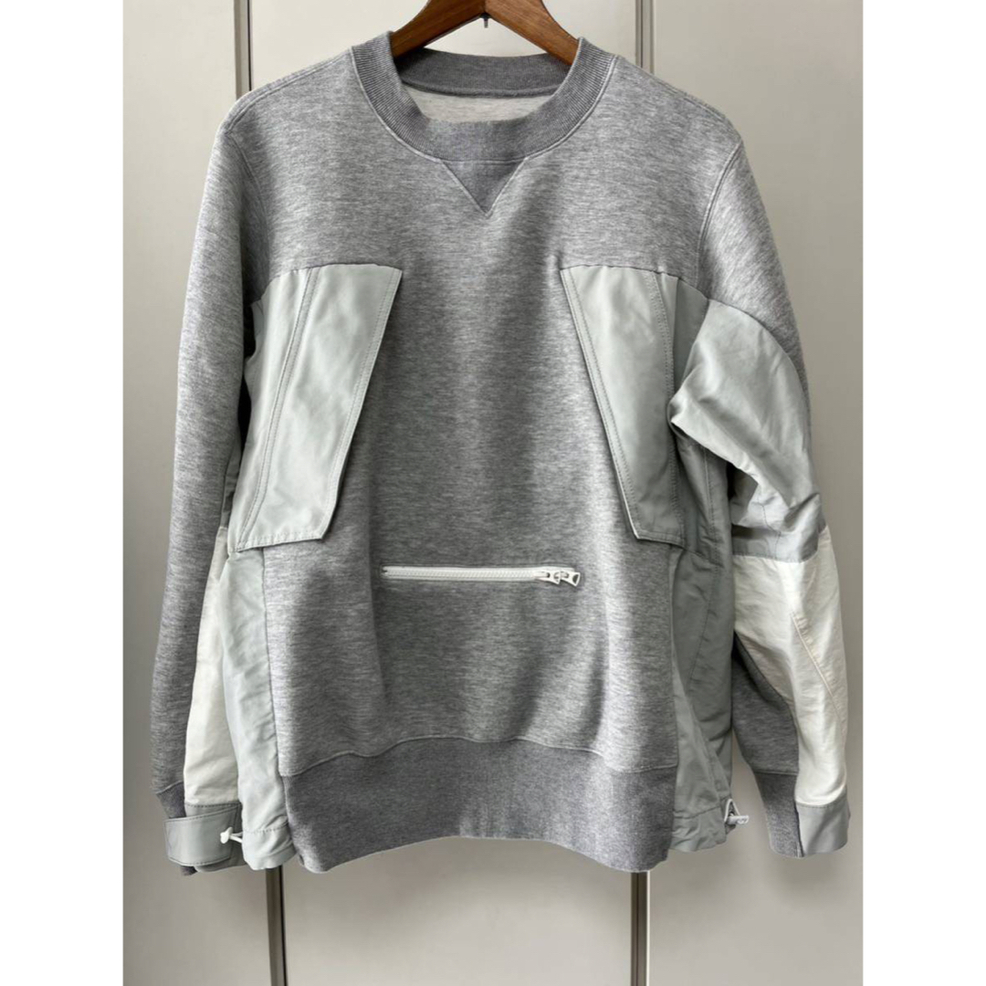 sacai  22SS Sponge Sweat Pullover グレー