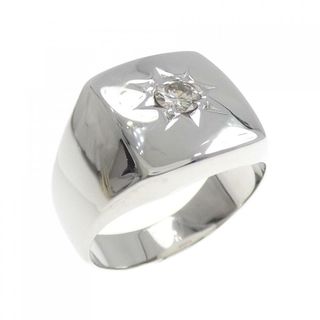 PT 印台 ダイヤモンド リング 0.18CT(リング(指輪))