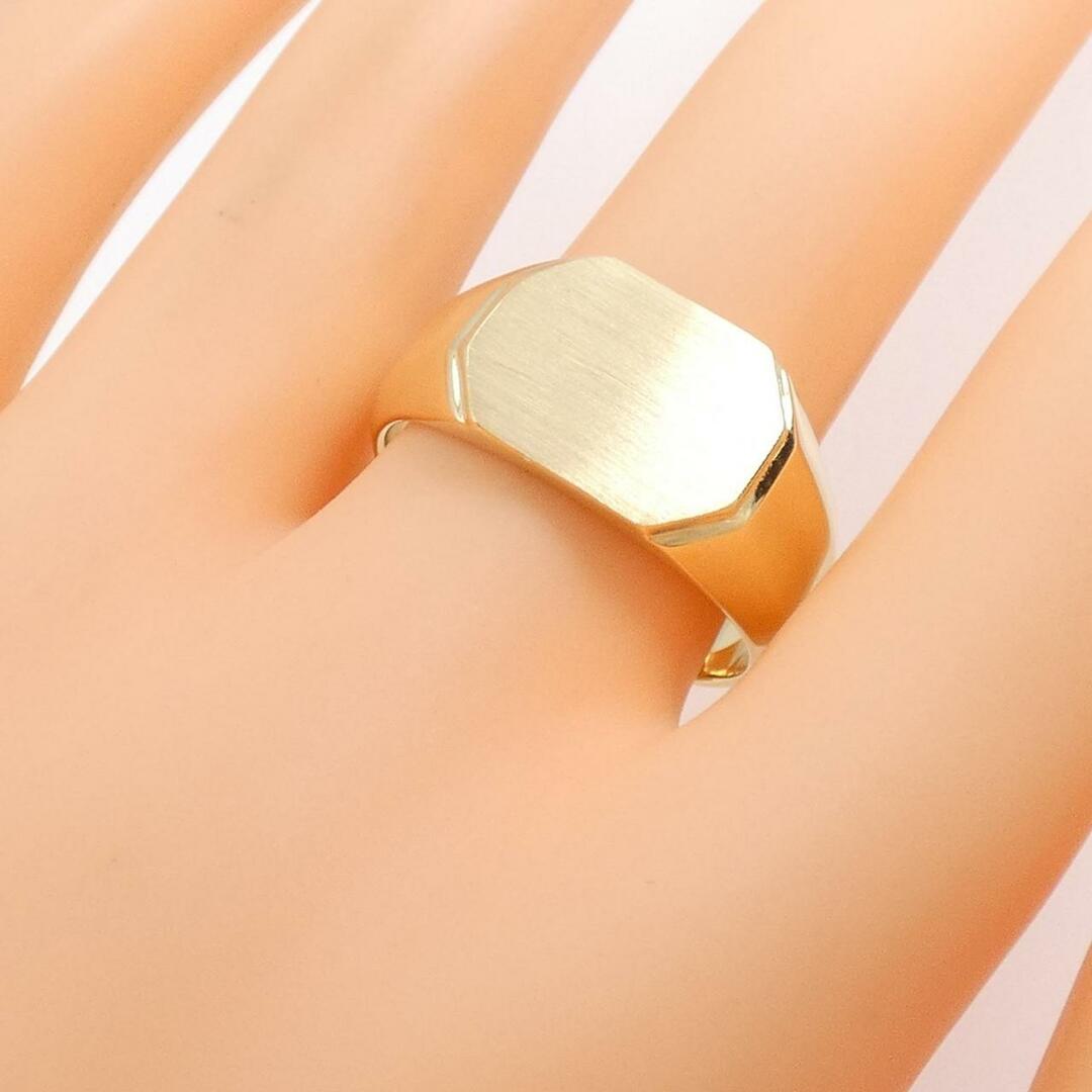 【新品】K18YG 印台 リング