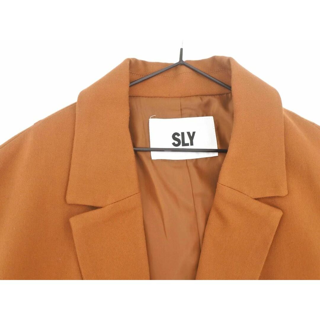 SLY(スライ)のSLY スライ チェスター コート size2/茶 ◇■ レディース レディースのジャケット/アウター(チェスターコート)の商品写真