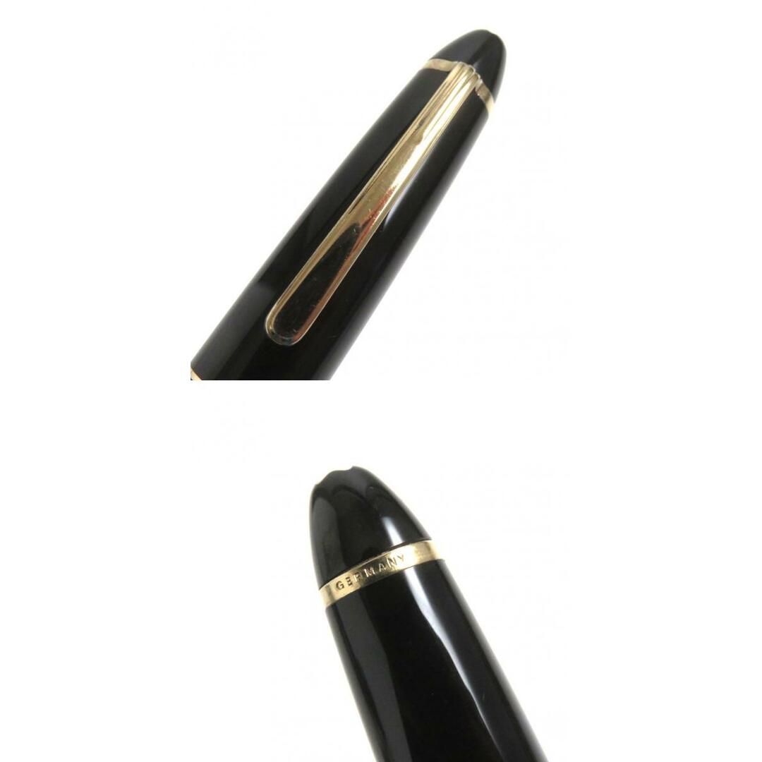 美品▼MONTBLANC モンブラン マイスターシュテュック No.146 ホワイトスター ペン先14K 万年筆 ブラック×ゴールド Fニブ ドイツ製 9