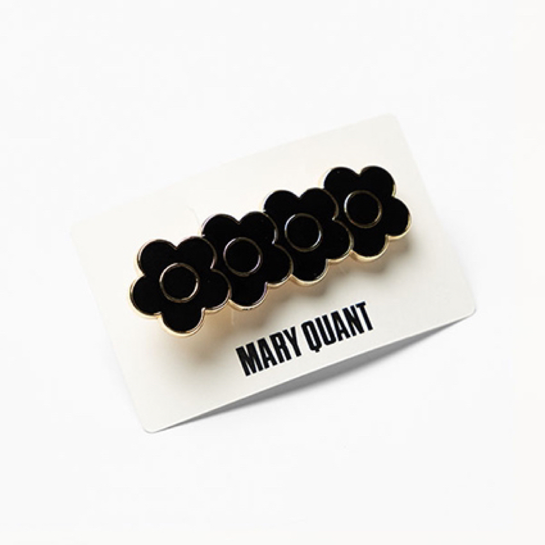 MARY QUANT(マリークワント)のマリークワント　ヘアクリップ　黒 レディースのヘアアクセサリー(バレッタ/ヘアクリップ)の商品写真