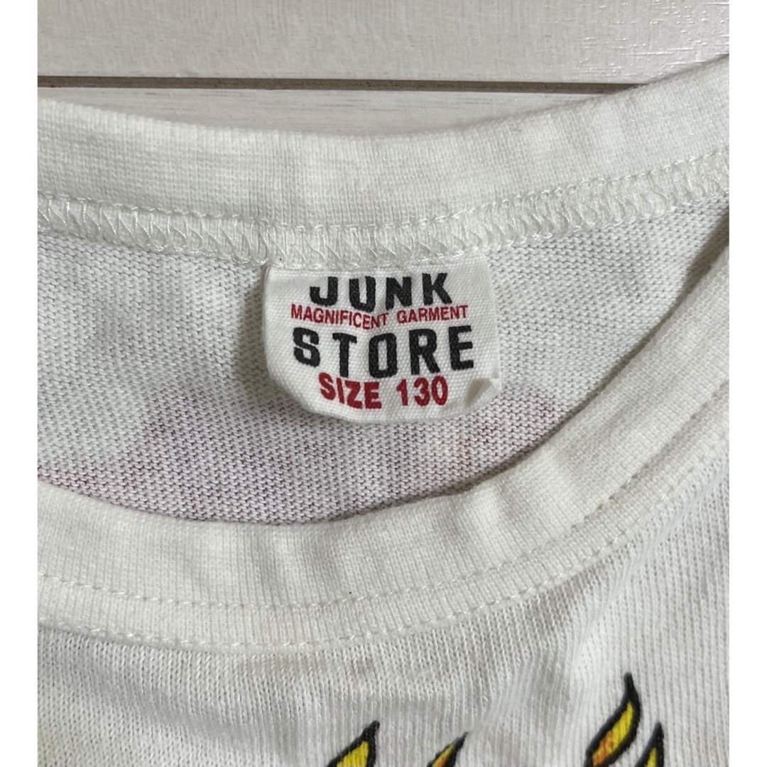 JUNK STORE(ジャンクストアー)の130cm キッズTシャツ キッズ/ベビー/マタニティのキッズ服男の子用(90cm~)(Tシャツ/カットソー)の商品写真