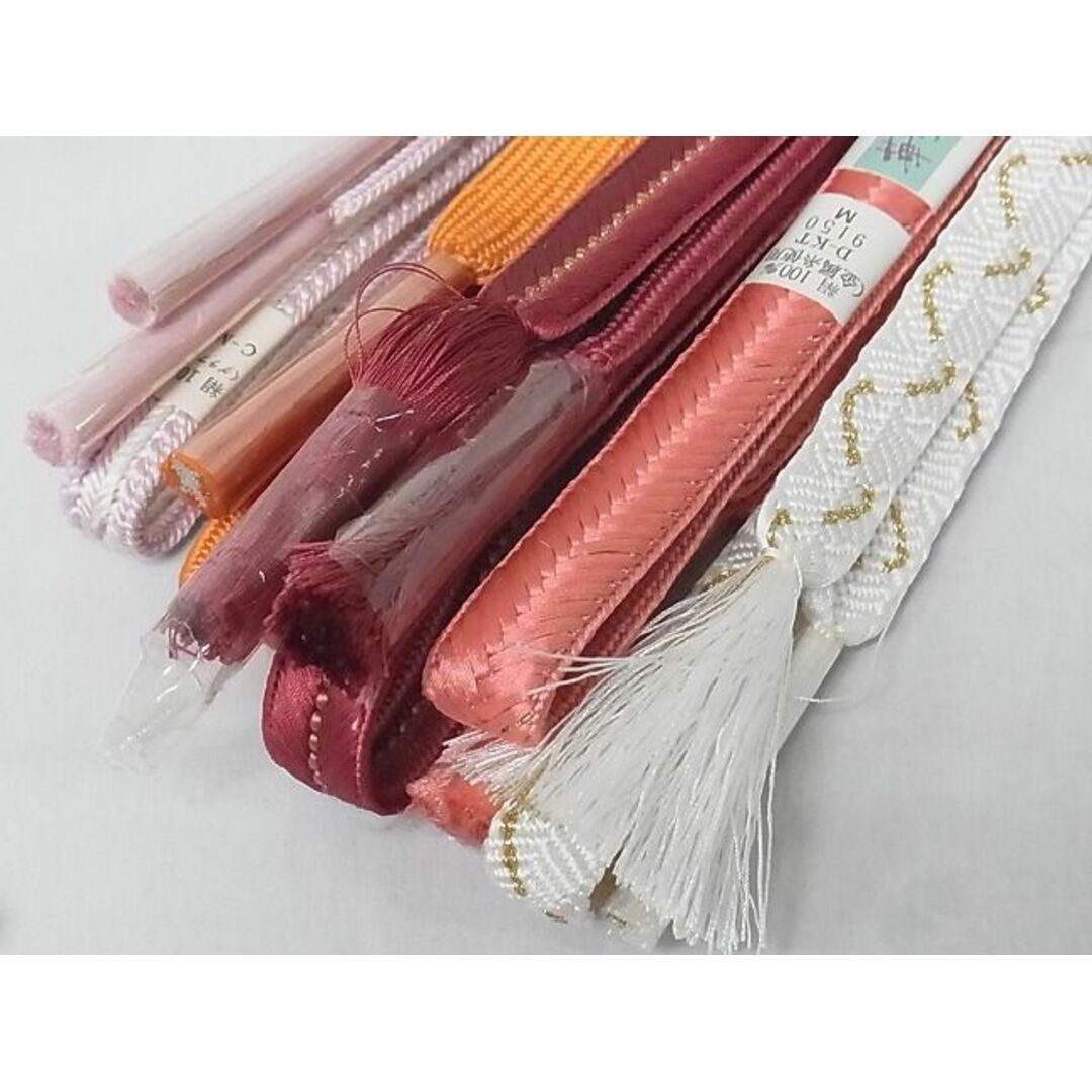 平和屋-こころ店□和装小物 上質な帯締め10本セット 高麗組 笹波組 唐