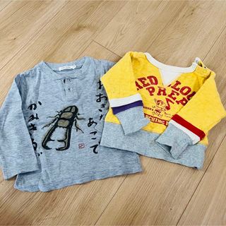 ジャンクストアー(JUNK STORE)のジャンクストアー長袖トレーナーとカットソーのセット　90cm 男の子(Tシャツ/カットソー)