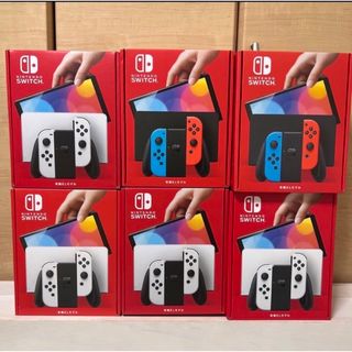 ニンテンドースイッチ 有機EL 新品 4台セット ホワイト ネオン switch