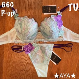 全国無料人気】 Wacoal - サルート 66 ターコイズ TU P-upブラ&ソング