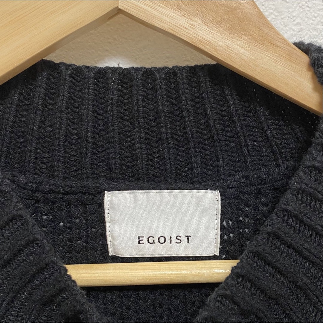 EGOIST(エゴイスト)のエゴイスト　EGOIST 鍵編み　ニット　フリーサイズ レディースのトップス(ニット/セーター)の商品写真