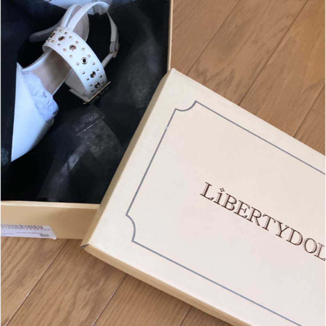 Liberty doll(リバティードール)のLiberty Doll  スリングバックピンヒールスタッズミュールパンプス   レディースの靴/シューズ(ハイヒール/パンプス)の商品写真