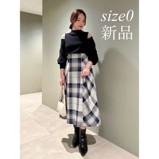 【正規品】snidel ロービングチェックミディスカート size0 IVR