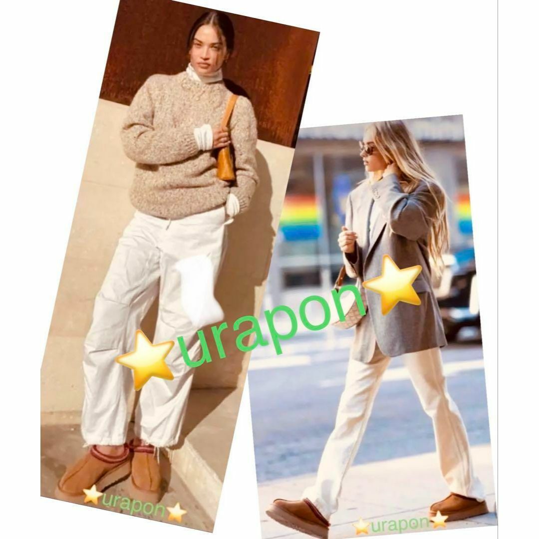激可愛い♬✨超激レア✨24⇒23.5ソックス履き✨UGG✨TAZZ✨厚底サンダル