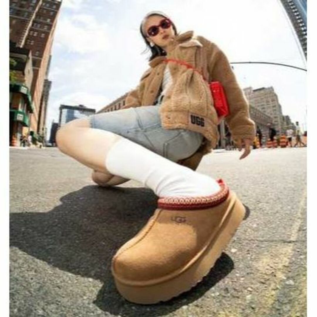 激可愛い♬✨超激レア✨24⇒23.5ソックス履き✨UGG✨TAZZ✨厚底サンダル