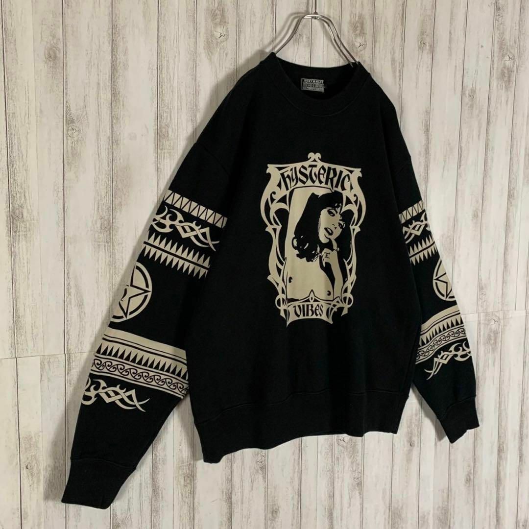 HYSTERIC GLAMOUR WDS CREW NECK SWEAT　白L