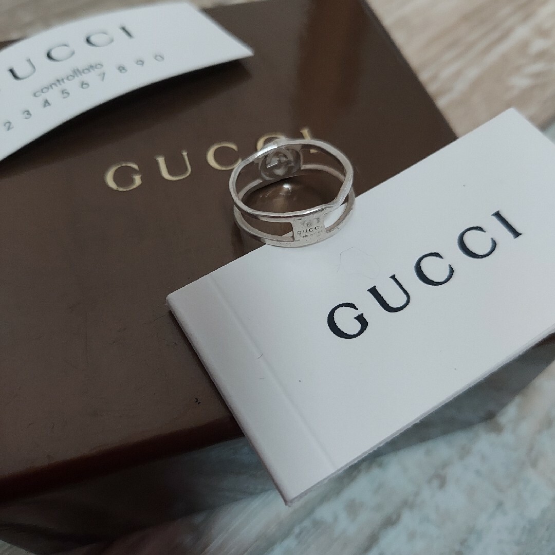 Gucci(グッチ)のGUCCI インターロッキングスリムG リング レディースのアクセサリー(リング(指輪))の商品写真