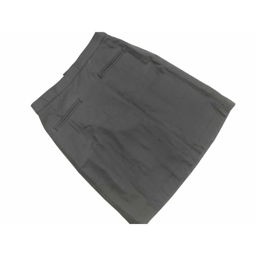 TOMORROWLAND(トゥモローランド)のMACPHEE マカフィー トゥモローランド フェイクレザー Aライン 台形 スカート size34/黒 ◇■ レディース レディースのスカート(ミニスカート)の商品写真