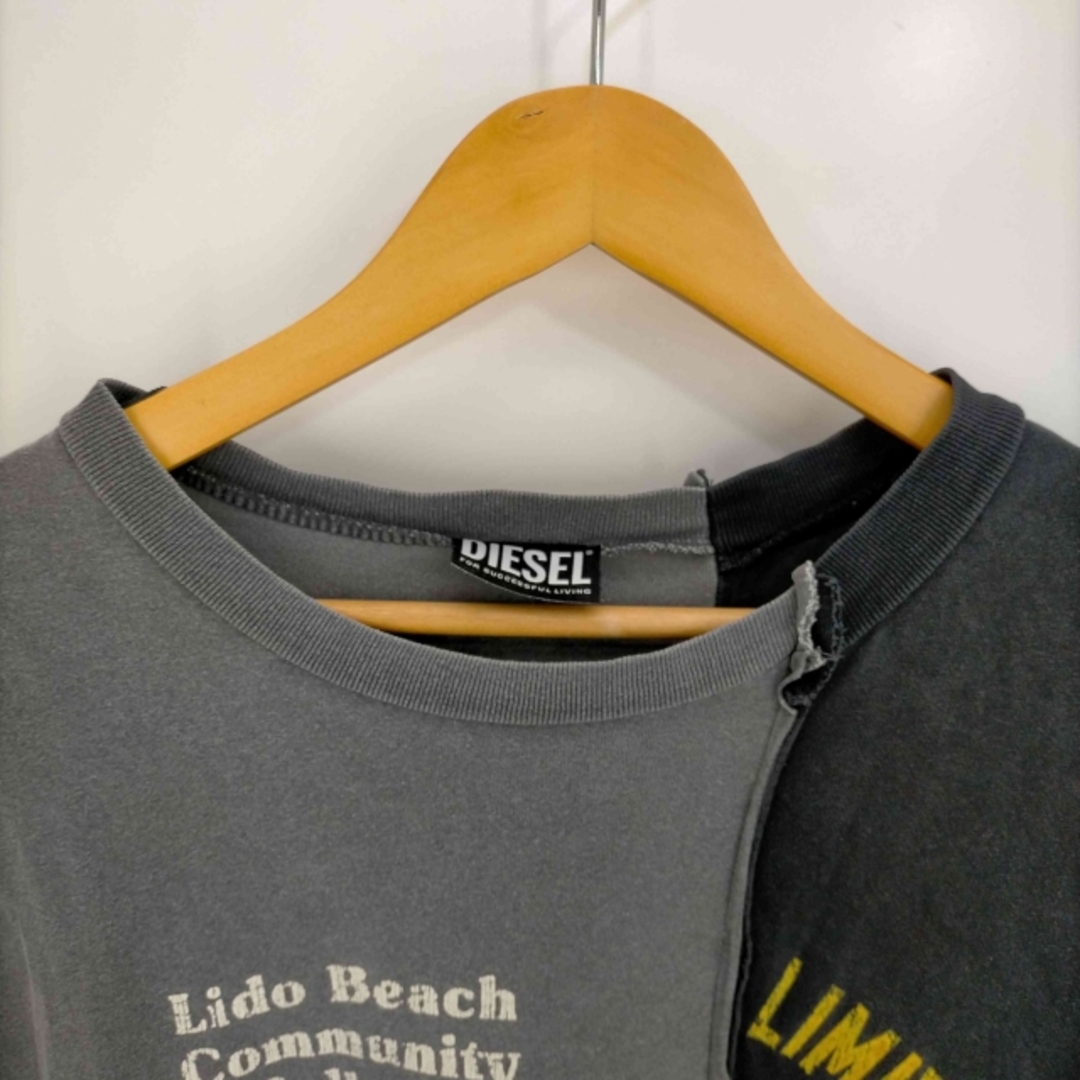 DIESEL(ディーゼル)のDIESEL(ディーゼル) Patchwork T-shirt メンズ トップス メンズのトップス(Tシャツ/カットソー(半袖/袖なし))の商品写真