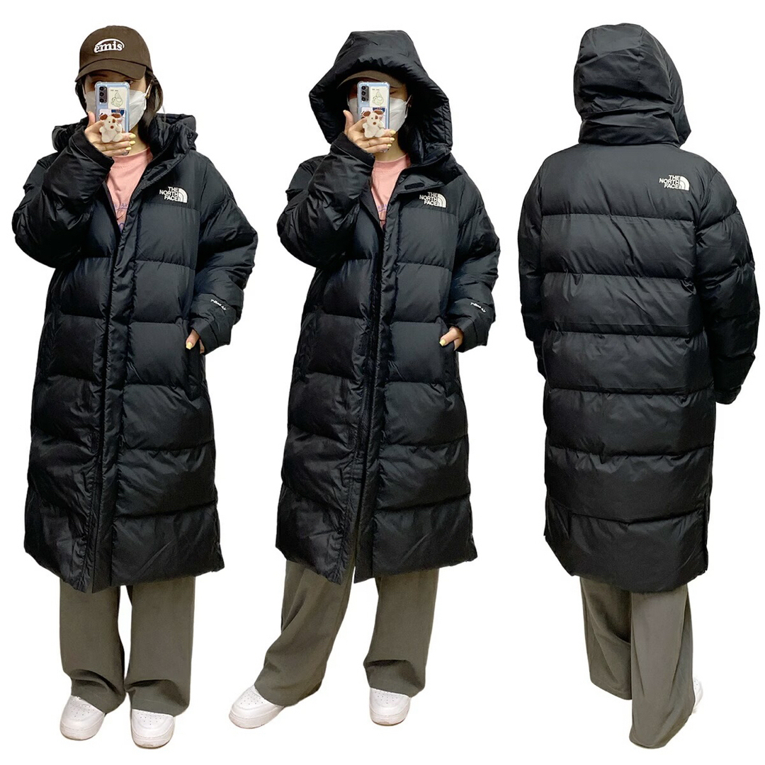 新商品 ノースフェイス ロングダウン ベンチコート ブラック