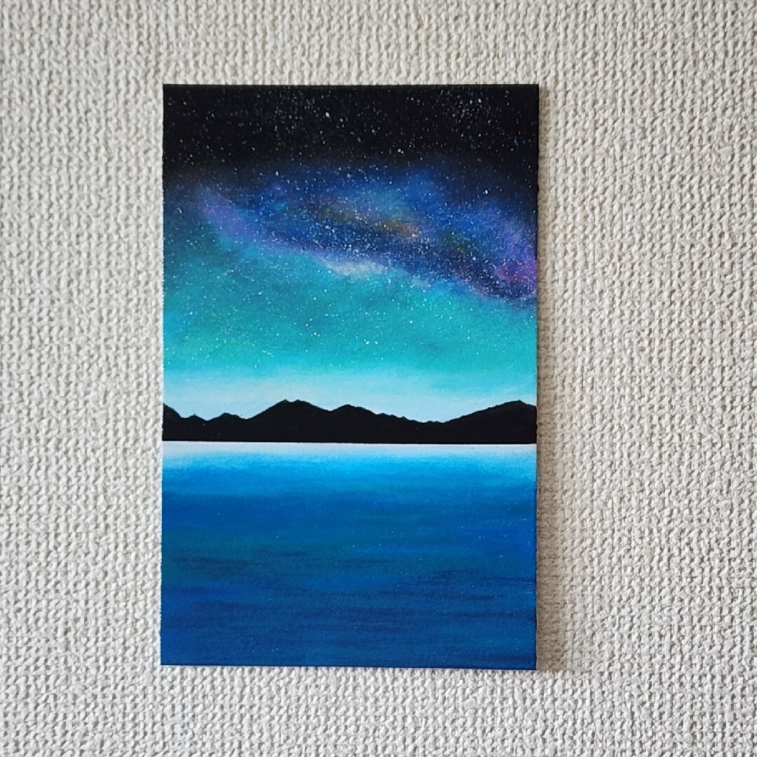 パステル画 風景画 海の絵 星空の通販 by ☆ハッピーカラー パステル画 風景画 海の絵 星空の通販 by ☆ハッピーカラー