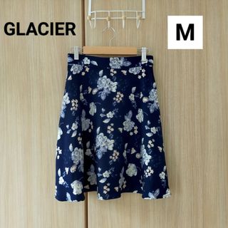 グラシア(GLACIER)の【GLACIER】大きめ花柄フレアスカート(ひざ丈スカート)