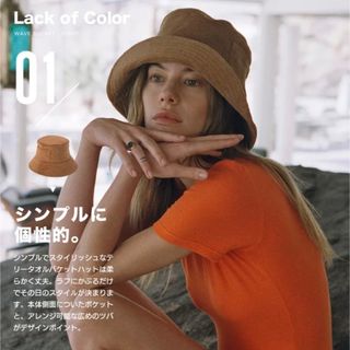 アリシアスタン(ALEXIA STAM)の美品　ラックオブカラー　lack or Color バケハ　テリー　ブラウン(ハット)