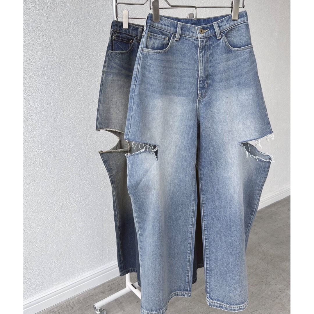 Spick & Span(スピックアンドスパン)のひなまま様専用‼︎5 1/2 SIDE CRUSHED DENIM 28 レディースのパンツ(デニム/ジーンズ)の商品写真