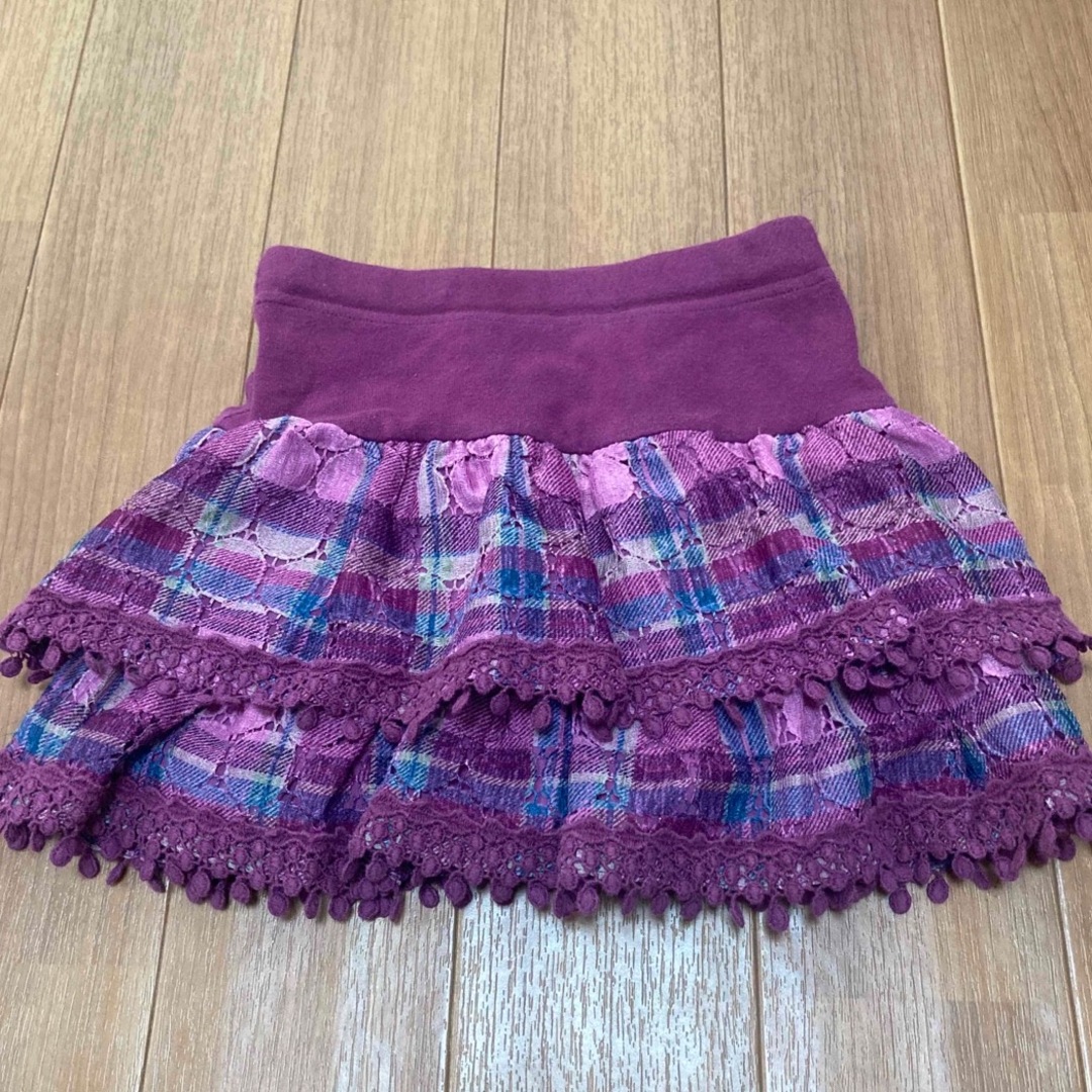 ANNA SUI mini(アナスイミニ)のアナスイミニ  スカート　パンツ付き キッズ/ベビー/マタニティのキッズ服女の子用(90cm~)(スカート)の商品写真