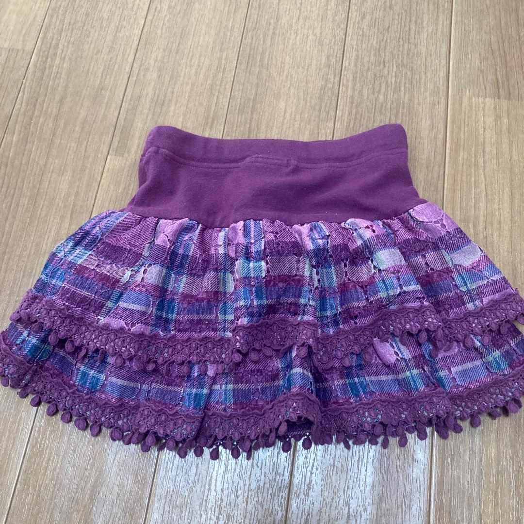 ANNA SUI mini(アナスイミニ)のアナスイミニ  スカート　パンツ付き キッズ/ベビー/マタニティのキッズ服女の子用(90cm~)(スカート)の商品写真