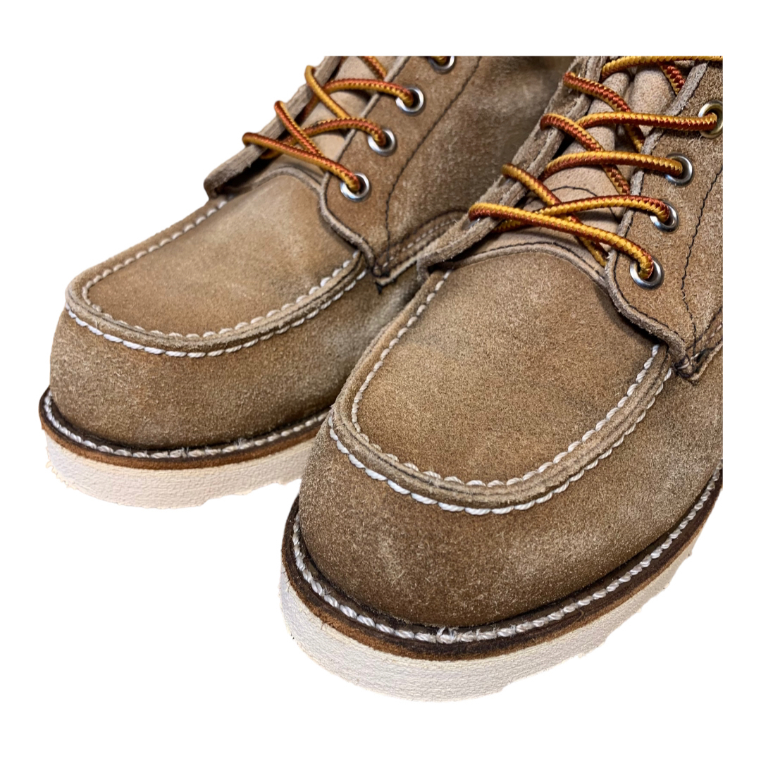 REDWING(レッドウィング)の8173中古7D／レッドウィングアイリッシュセッタービブラムスエード薄茶ブーツ メンズの靴/シューズ(ブーツ)の商品写真