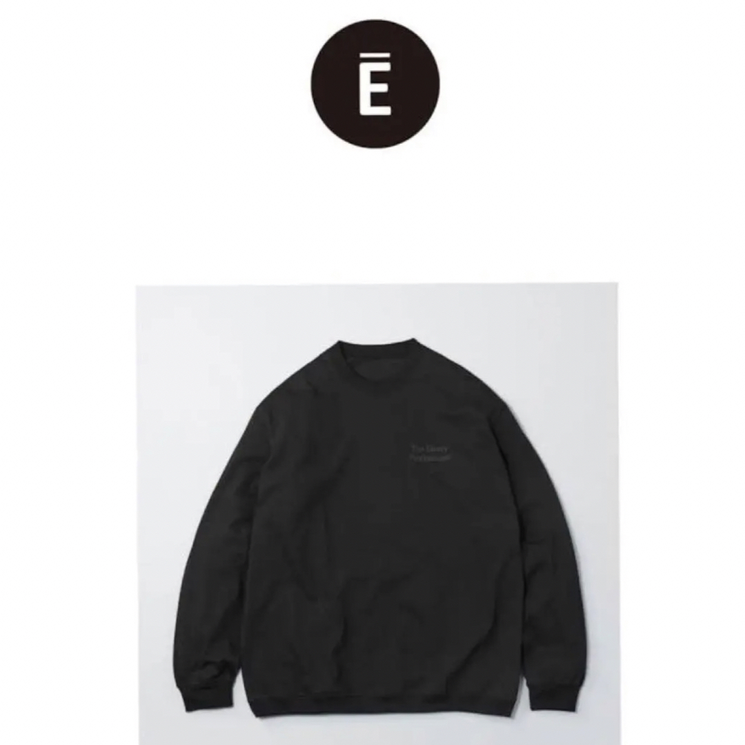 ennoy Long sleeve hem rib tee ブラック