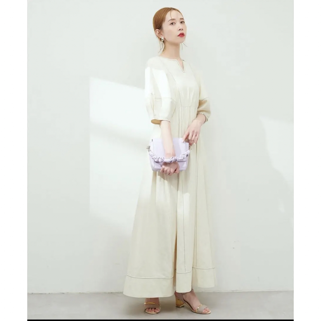 natural couture ナチュラルクチュール ランタンスリーブワンピース 1