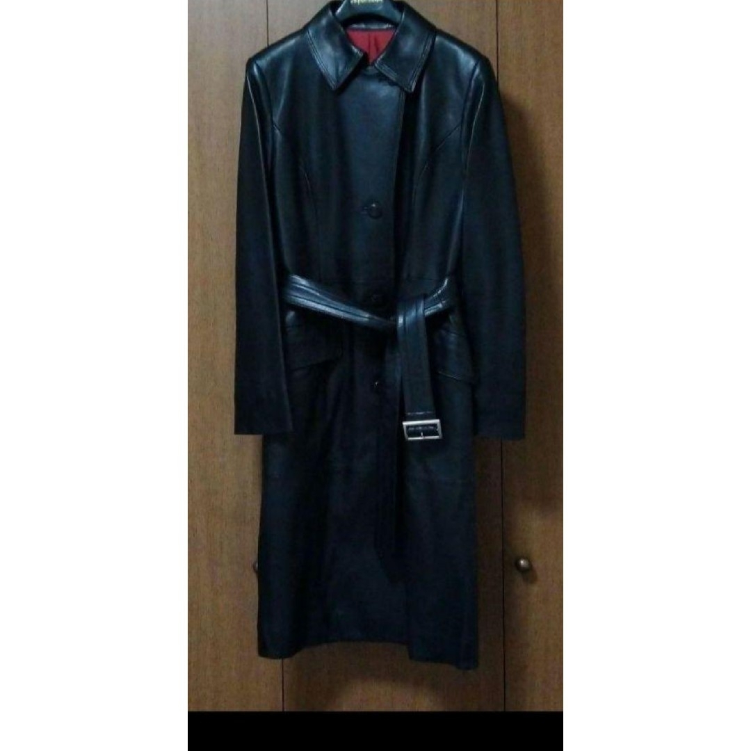 AQUA SCUTUM(アクアスキュータム)のAquascutum Leather　coat レディースのジャケット/アウター(ロングコート)の商品写真