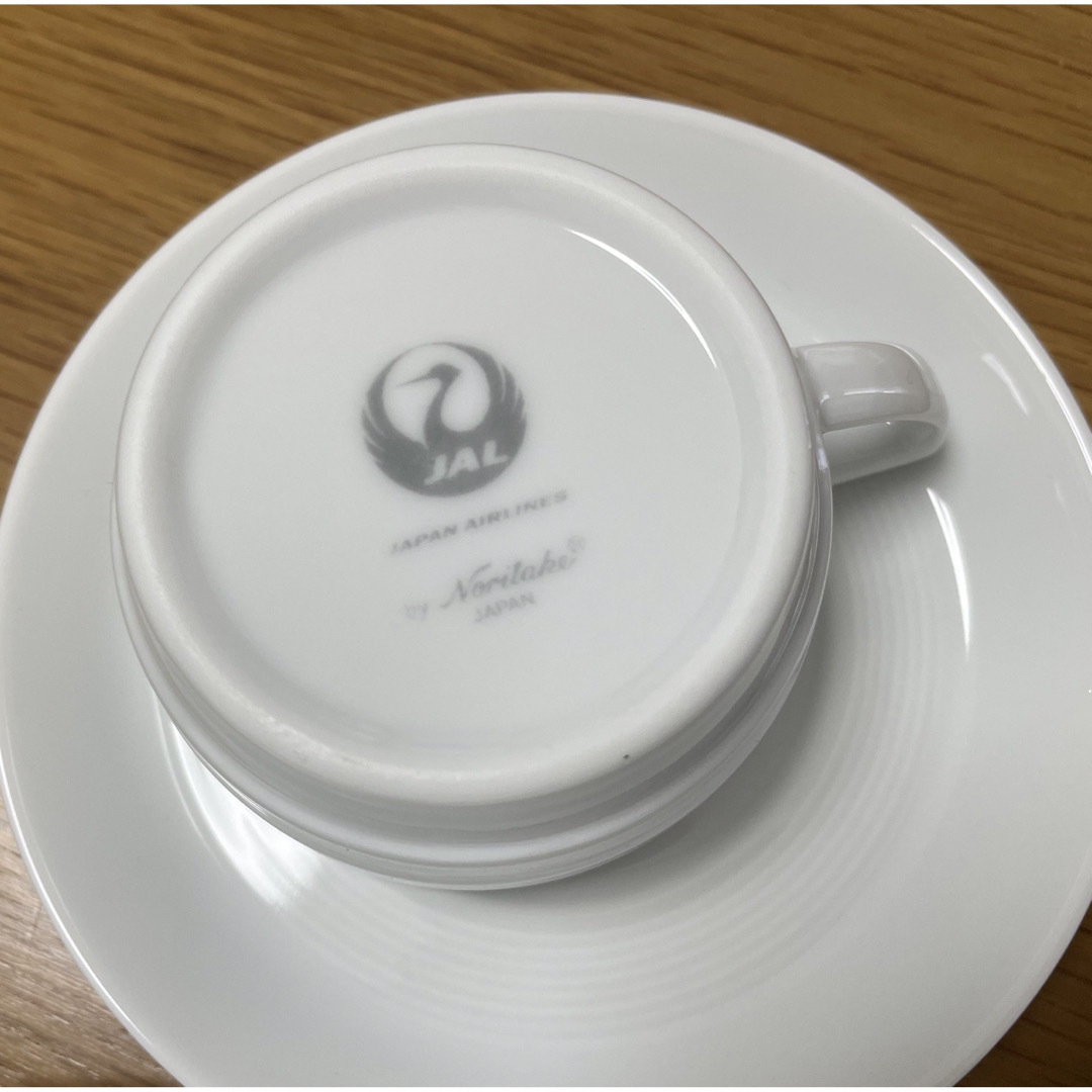 Noritake - JALのコーヒーカップとソーサセット6客 大皿2枚の通販 by