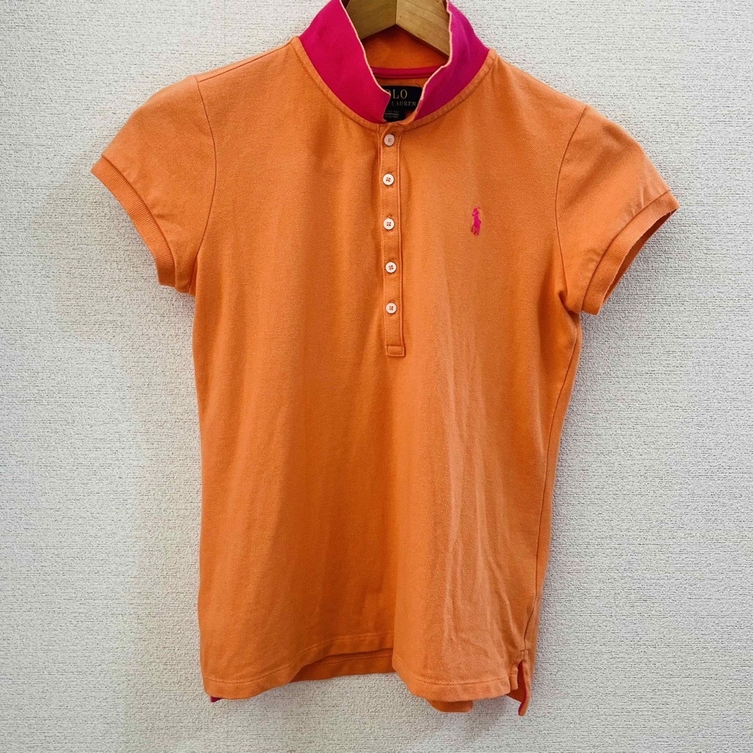 POLO RALPH LAUREN(ポロラルフローレン)の【Ralph Lauren】ポロシャツ　オレンジ　150 キッズ/ベビー/マタニティのキッズ服男の子用(90cm~)(Tシャツ/カットソー)の商品写真