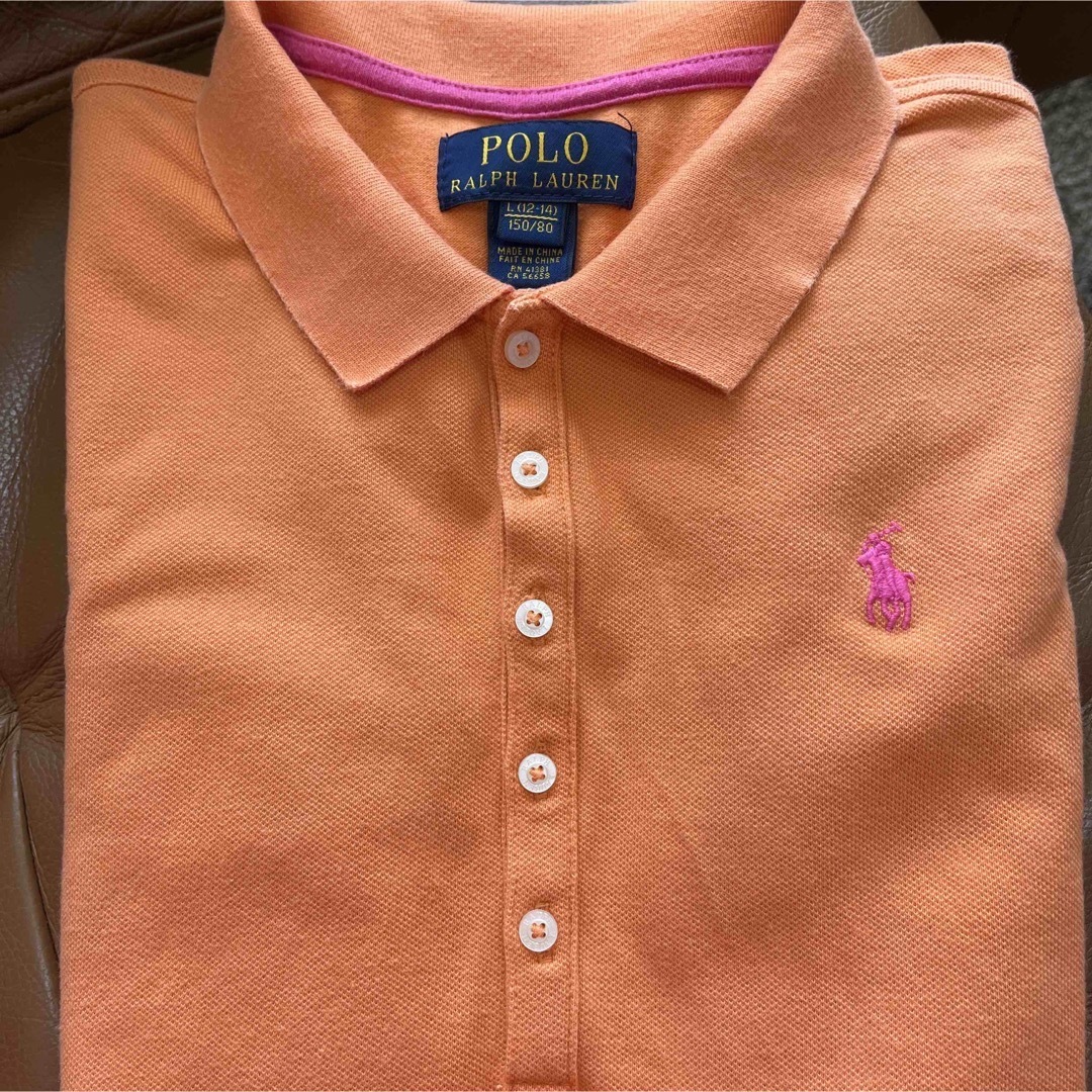 POLO RALPH LAUREN(ポロラルフローレン)の【Ralph Lauren】ポロシャツ　オレンジ　150 キッズ/ベビー/マタニティのキッズ服男の子用(90cm~)(Tシャツ/カットソー)の商品写真