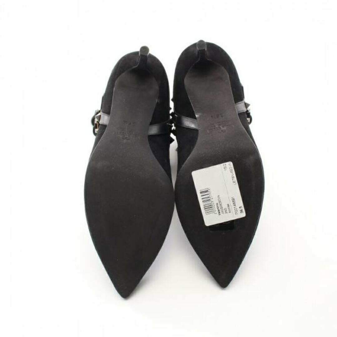 valentino garavani(ヴァレンティノガラヴァーニ)のロックスタッズ  アンクル ブーツ スエード レザー ブラック レディースの靴/シューズ(ブーツ)の商品写真