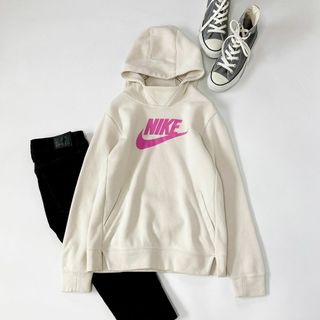 ナイキ(NIKE)のNIKE　　ナイキ　　ベージュ　　フード付きパーカー　(その他)