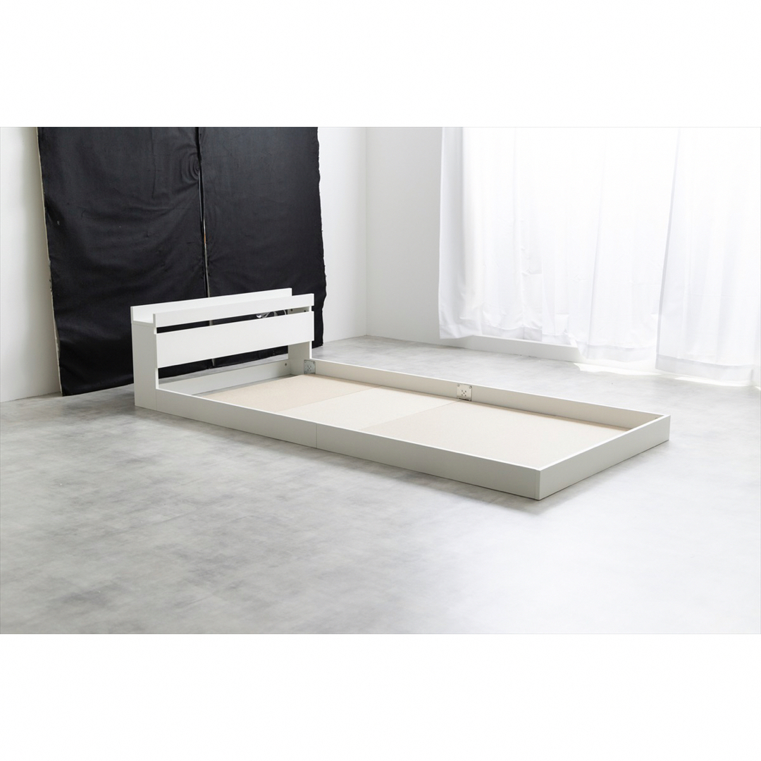 【送料無料】幅100cm シングル Coroa フロアベッド(マットレス付き)