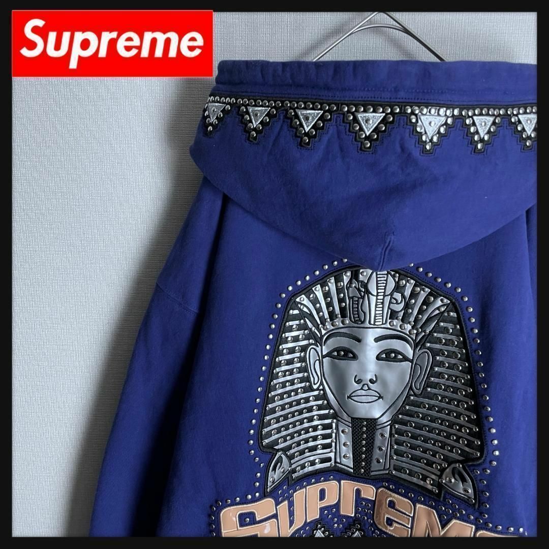 貴重！美品！Supreme シュプリーム パーカー ファラオ 装飾