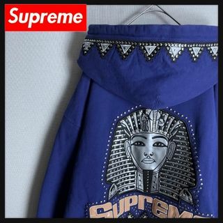 シュプリーム(Supreme)の【美品肉厚☆ファラオ☆XLサイズ】シュプリームバック刺繍 パーカー即完売(パーカー)