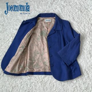 Jocomomola - jocomomola ホコモモラ ジャケット 42 大きめ ブルー 柄 ...