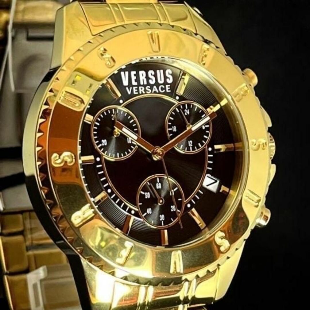 【ゴールド色！】Versus Versace/ベルサス ベルサーチ/メンズ腕時計