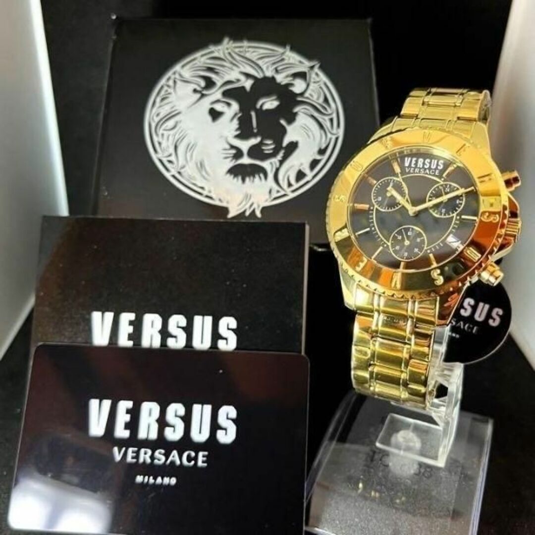 【ゴールド色！】Versus Versace/ベルサス ベルサーチ/メンズ腕時計