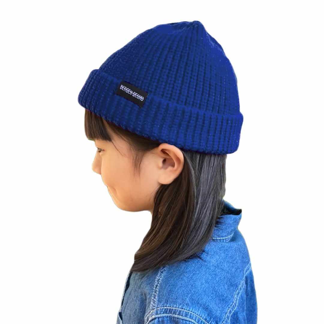 【色: ロイヤルブルー】[TRAX SHOP] 11色 ニット帽 キッズ 女の子