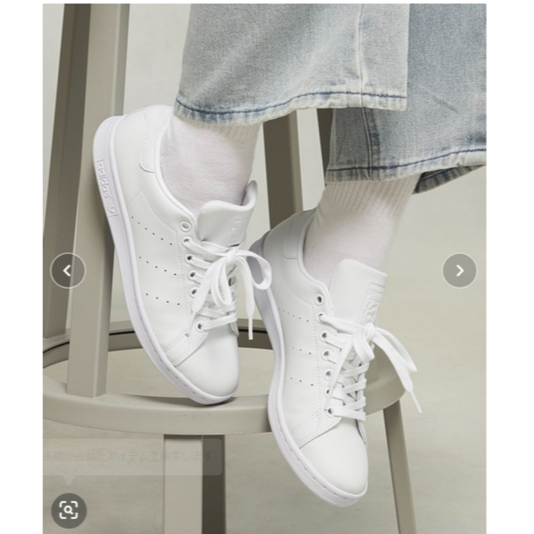 adidas(アディダス)のadidas スタンスミス 23.0cm ホワイト×ホワイト レディースの靴/シューズ(スニーカー)の商品写真