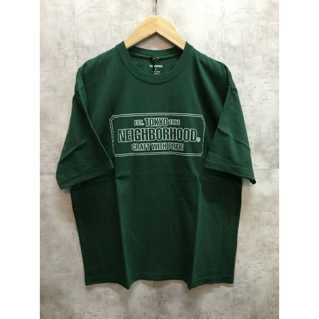 NEIGHBORHOOD NH.TEE SS-1 23AW ネイバーフッド Tシャツ GREEN 232PCNH-ST01【004】約235cmN